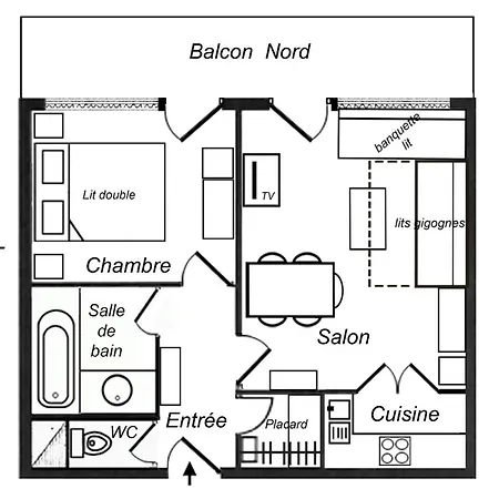 Apartamento Résidence Plein Soleil - Confortable 2 Pieces Avec Belle Vue Vallee Mae-1310 Les Allues